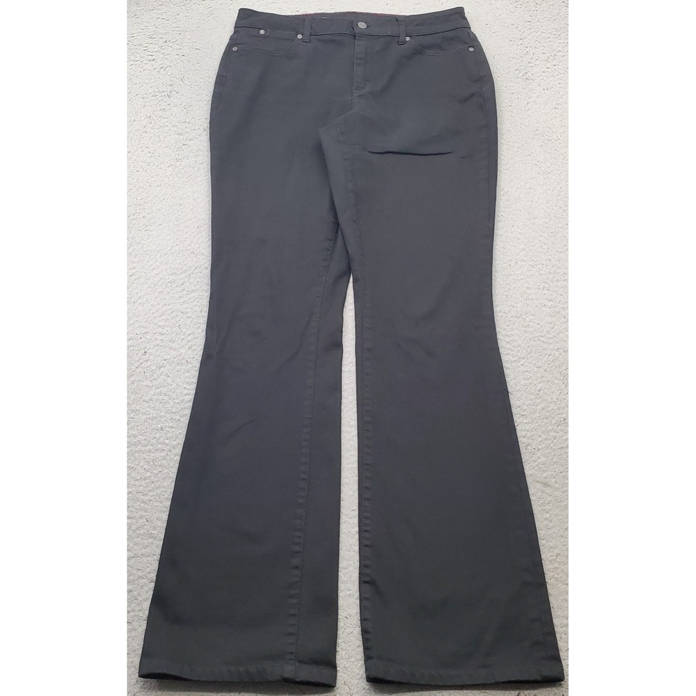 Talbots Curvy Bootcut Jeans Womens 10L/30 Black Denim Stretch 5-Pocket Design